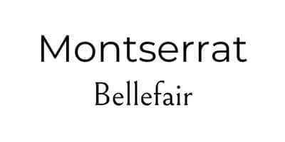 Textfeld: Montserrat & Bellefair