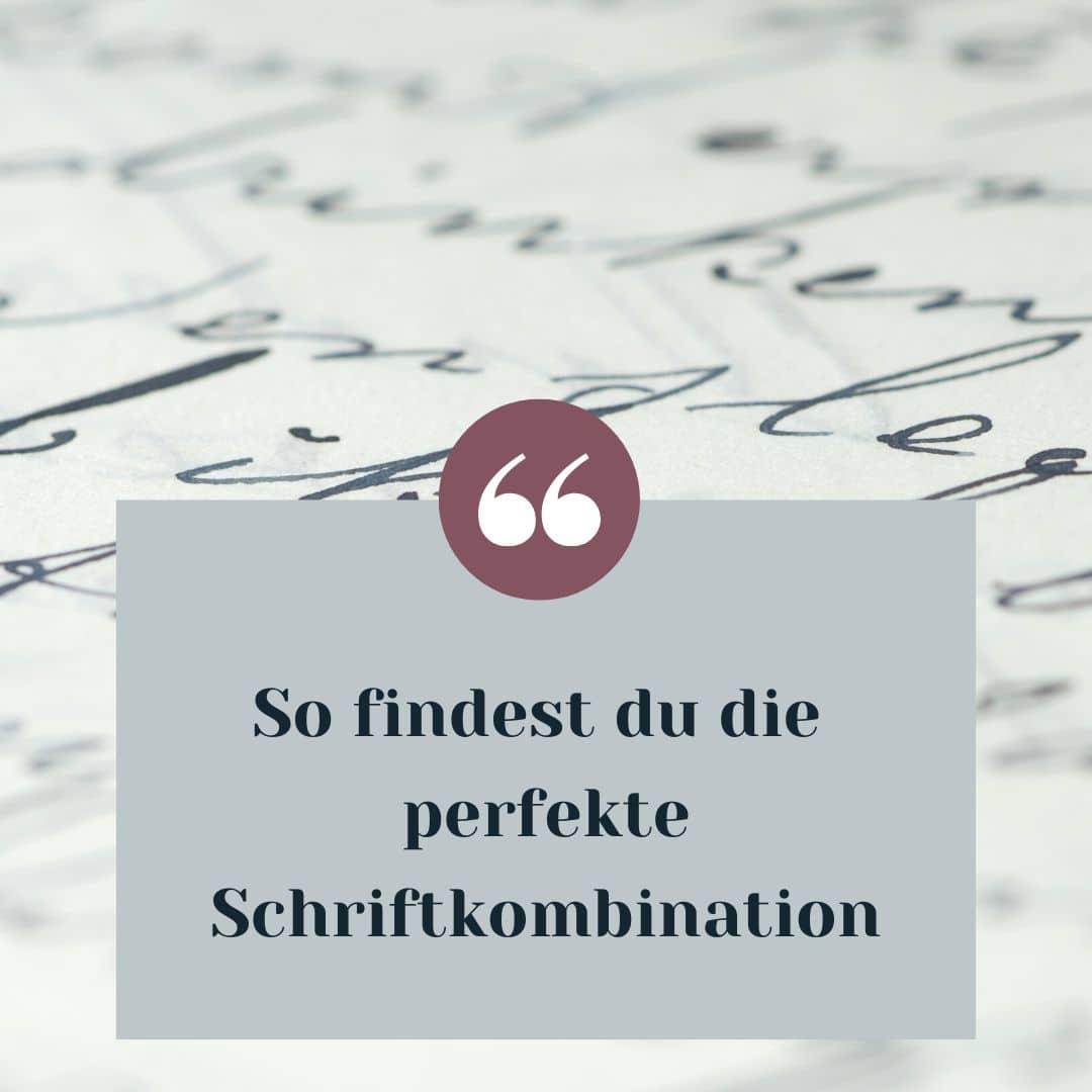 Textfeld im Vordergrund: So findest du die perfekte Schriftkombination für deine Website